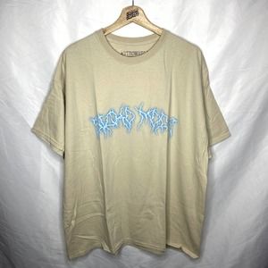 Travis Scott Cactus Jack Sicko Mode Astroworld Hip Hop Rap Tour Merch Tee in Tan